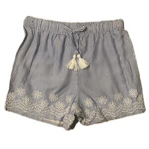 JAPNA KIDS Pinstripe Embroidered Tassel Shorts Girls 10